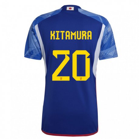 Kandiny Herren Japanische Nanami Kitamura #20 Königsblau Heimtrikot Trikot 22-24 T-shirt