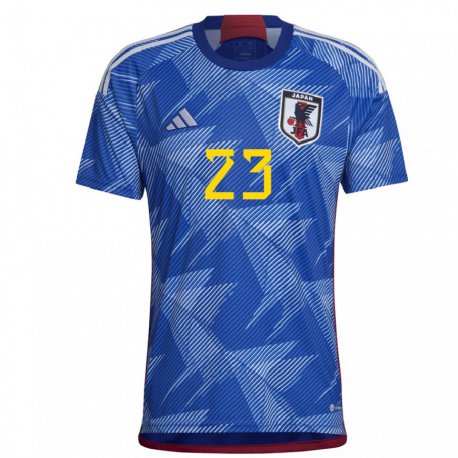 Kandiny Herren Japanische Aoba Fujino #23 Königsblau Heimtrikot Trikot 22-24 T-shirt