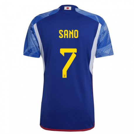 Kandiny Herren Japanische Kodai Sano #7 Königsblau Heimtrikot Trikot 22-24 T-shirt