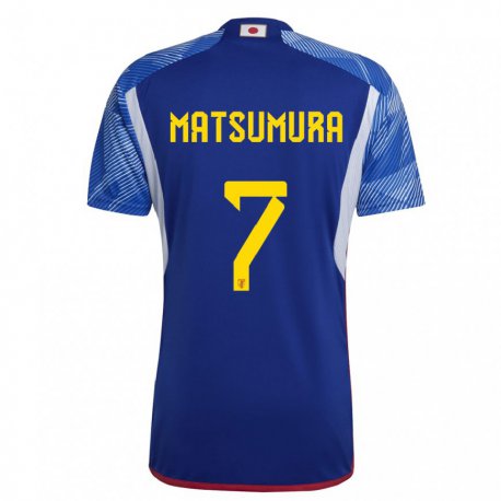 Kandiny Herren Japanische Kosuke Matsumura #7 Königsblau Heimtrikot Trikot 22-24 T-shirt
