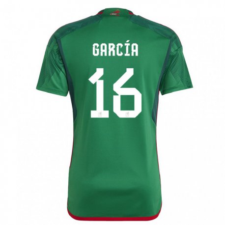 Kandiny Herren Mexikanische Uziel Garcia #16 Grün Heimtrikot Trikot 22-24 T-shirt
