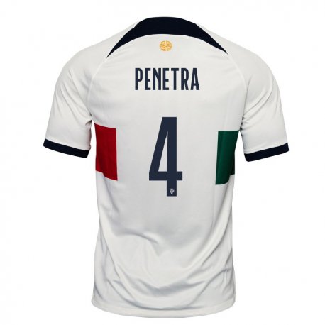 Kandiny Herren Portugiesische Alexandre Penetra #4 Weiß Auswärtstrikot Trikot 22-24 T-shirt