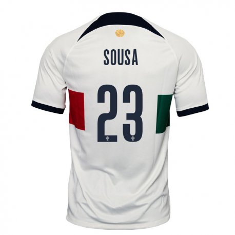 Kandiny Herren Portugiesische Afonso Sousa #23 Weiß Auswärtstrikot Trikot 22-24 T-shirt