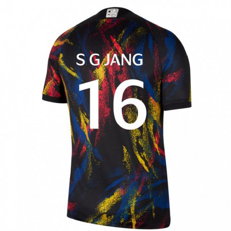 Kandiny Herren Südkoreanische Jang Sel Gi #16 Mehrfarbig Auswärtstrikot Trikot 22-24 T-shirt