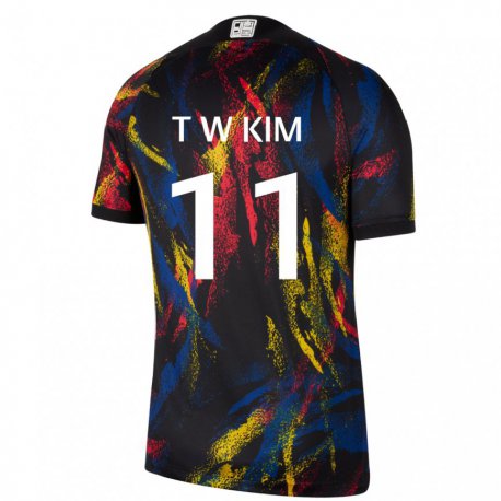 Kandiny Herren Südkoreanische Kim Tae Wook #11 Mehrfarbig Auswärtstrikot Trikot 22-24 T-shirt