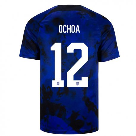 Kandiny Herren Us-amerikanische Emmanuel Ochoa #12 Königsblau Auswärtstrikot Trikot 22-24 T-shirt