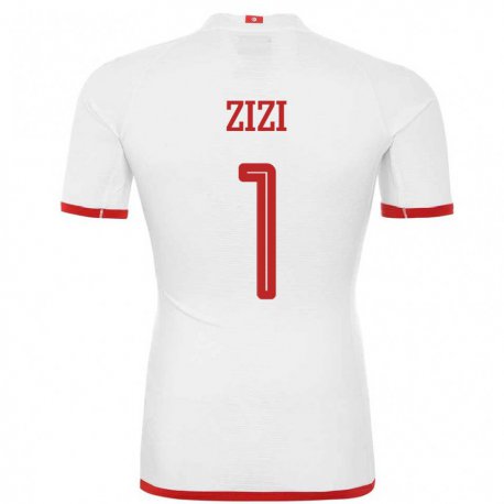 Kandiny Herren Tunesische Nesrine Zizi #1 Weiß Auswärtstrikot Trikot 22-24 T-shirt