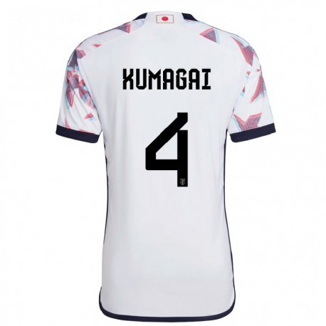 Kandiny Herren Japanische Saki Kumagai #4 Weiß Auswärtstrikot Trikot 22-24 T-shirt