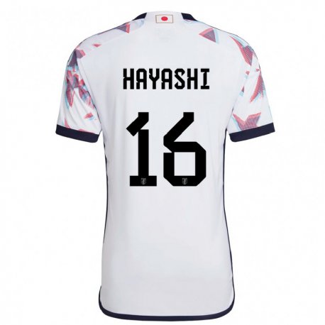Kandiny Herren Japanische Honoka Hayashi #16 Weiß Auswärtstrikot Trikot 22-24 T-shirt