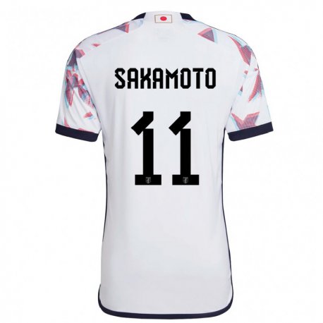 Kandiny Herren Japanische Isa Sakamoto #11 Weiß Auswärtstrikot Trikot 22-24 T-shirt