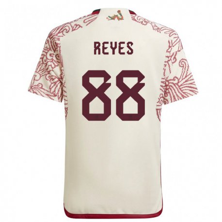 Kandiny Herren Mexikanische Maricarmen Reyes #88 Wunder Weiß Rot Auswärtstrikot Trikot 22-24 T-shirt