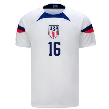 Kandiny Damen Us-amerikanische Alex Freeman #16 Weiß Heimtrikot Trikot 22-24 T-shirt
