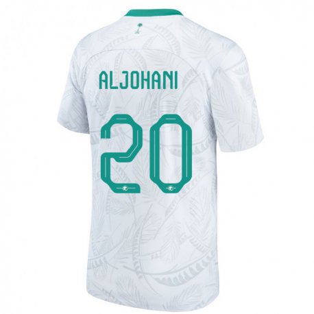 Kandiny Damen Saudi-arabische Ziyad Aljohani #20 Weiß Heimtrikot Trikot 22-24 T-shirt