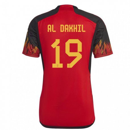 Kandiny Damen Belgische Ameen Al Dakhil #19 Rot Heimtrikot Trikot 22-24 T-shirt