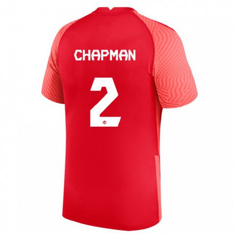 Kandiny Damen Kanadische Allysha Chapman #2 Rot Heimtrikot Trikot 22-24 T-shirt