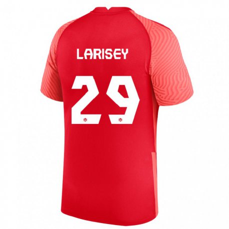 Kandiny Damen Kanadische Clarissa Larisey #29 Rot Heimtrikot Trikot 22-24 T-shirt