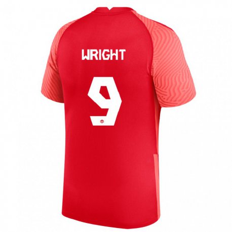 Kandiny Damen Kanadische Lowell Wright #9 Rot Heimtrikot Trikot 22-24 T-shirt
