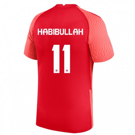 Kandiny Damen Kanadische Kamron Habibullah #11 Rot Heimtrikot Trikot 22-24 T-shirt