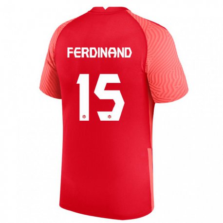Kandiny Damen Kanadische Keesean Ferdinand #15 Rot Heimtrikot Trikot 22-24 T-shirt