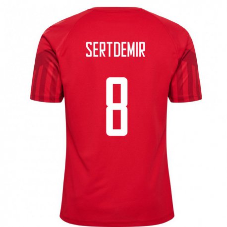 Kandiny Damen Dänische Zidan Sertdemir #8 Rot Heimtrikot Trikot 22-24 T-shirt