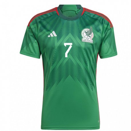 Kandiny Damen Mexikanische Christian Torres #7 Grün Heimtrikot Trikot 22-24 T-shirt
