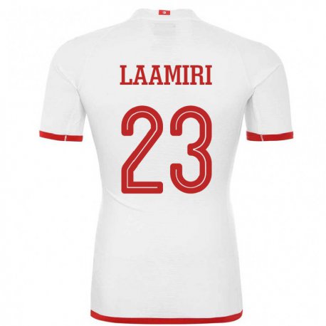 Kandiny Damen Tunesische Soumaya Laamiri #23 Weiß Auswärtstrikot Trikot 22-24 T-shirt
