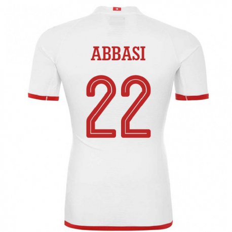 Kandiny Damen Tunesische Bechir Abbasi #22 Weiß Auswärtstrikot Trikot 22-24 T-shirt