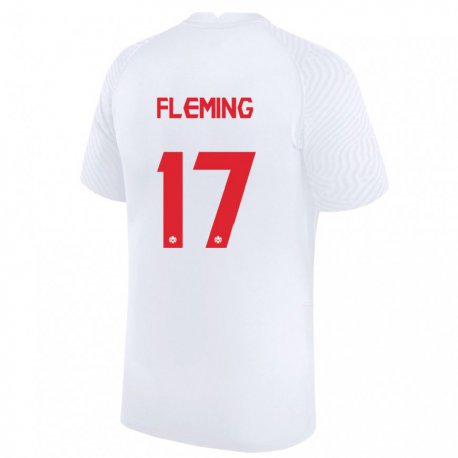 Kandiny Damen Kanadische Jessie Fleming #17 Weiß Auswärtstrikot Trikot 22-24 T-shirt