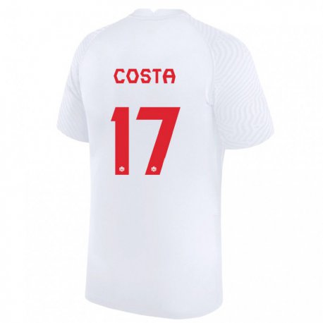 Kandiny Damen Kanadische Jesse Costa #17 Weiß Auswärtstrikot Trikot 22-24 T-shirt