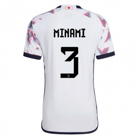Kandiny Damen Japanische Moeka Minami #3 Weiß Auswärtstrikot Trikot 22-24 T-shirt