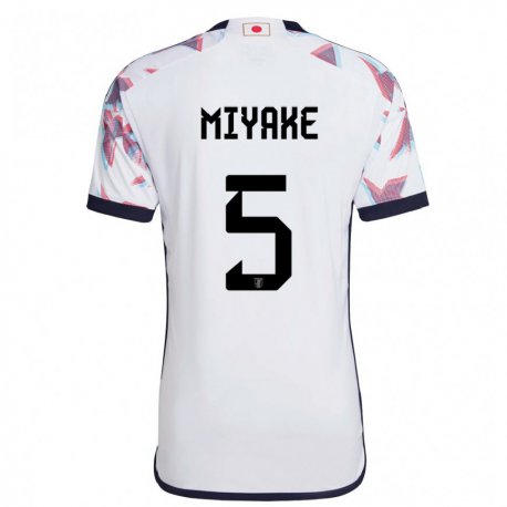 Kandiny Damen Japanische Shiori Miyake #5 Weiß Auswärtstrikot Trikot 22-24 T-shirt