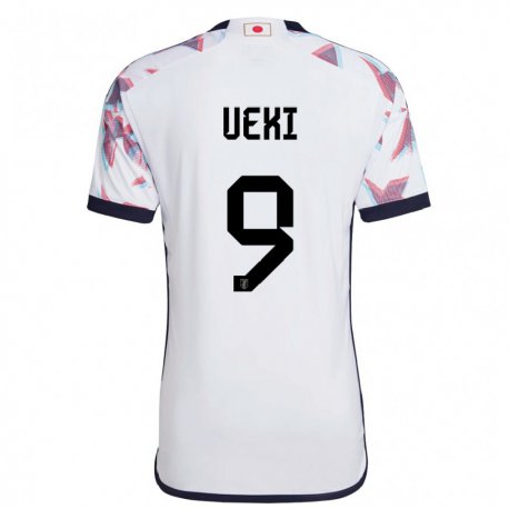 Kandiny Damen Japanische Riko Ueki #9 Weiß Auswärtstrikot Trikot 22-24 T-shirt