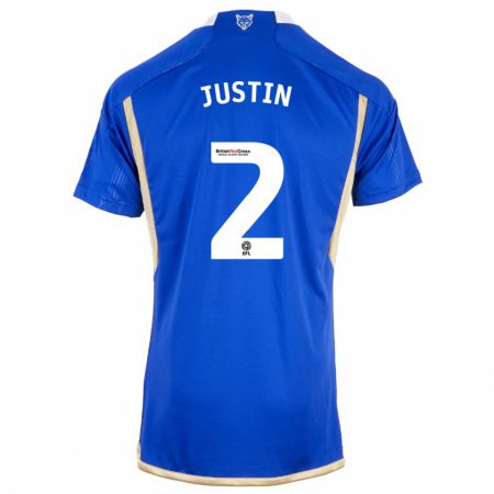 Kandiny Kinder James Justin #2 Blau Heimtrikot Trikot 2023/24 T-Shirt