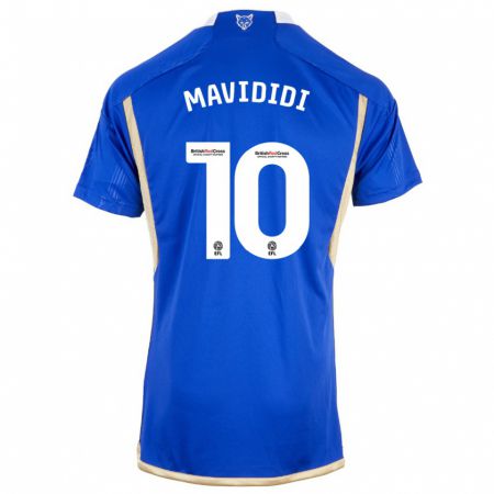 Kandiny Kinder Stephy Mavididi #10 Blau Heimtrikot Trikot 2023/24 T-Shirt