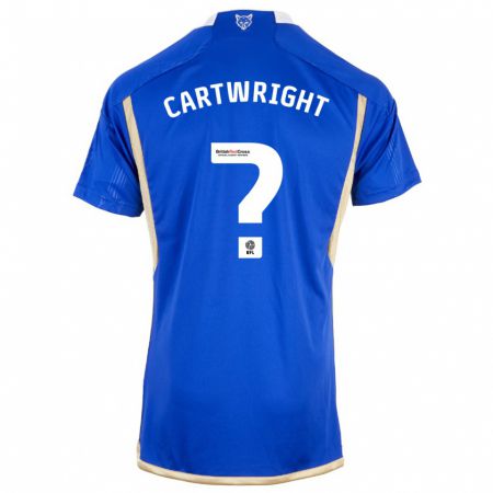 Kandiny Kinder Henry Cartwright #0 Blau Heimtrikot Trikot 2023/24 T-Shirt