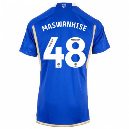 Kandiny Kinder Tawanda Maswanhise #48 Blau Heimtrikot Trikot 2023/24 T-Shirt
