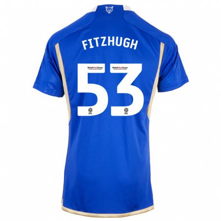 Kandiny Kinder Ethan Fitzhugh #53 Blau Heimtrikot Trikot 2023/24 T-Shirt