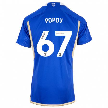 Kandiny Kinder Chris Popov #67 Blau Heimtrikot Trikot 2023/24 T-Shirt
