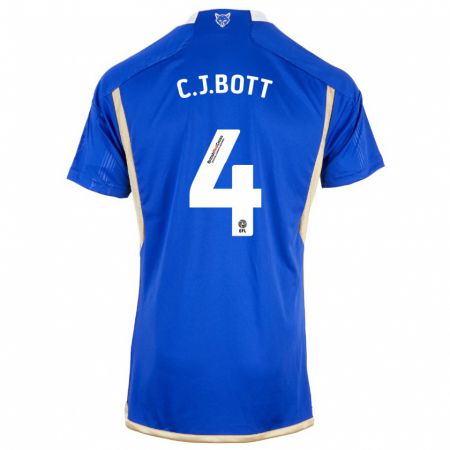 Kandiny Kinder C. J. Bott #4 Blau Heimtrikot Trikot 2023/24 T-Shirt