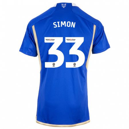 Kandiny Kinder Erin Simon #33 Blau Heimtrikot Trikot 2023/24 T-Shirt
