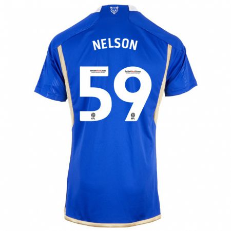 Kandiny Kinder Ronny Nelson #59 Blau Heimtrikot Trikot 2023/24 T-Shirt