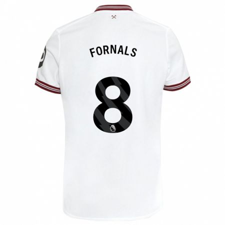 Kandiny Kinder Pablo Fornals #8 Weiß Auswärtstrikot Trikot 2023/24 T-Shirt