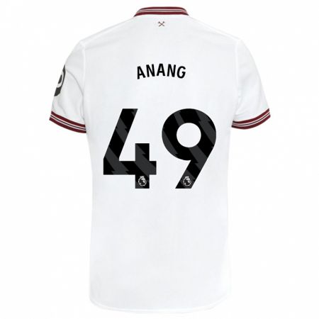 Kandiny Kinder Joseph Anang #49 Weiß Auswärtstrikot Trikot 2023/24 T-Shirt