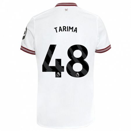 Kandiny Kinder Sean Tarima #48 Weiß Auswärtstrikot Trikot 2023/24 T-Shirt