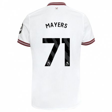 Kandiny Kinder Ezra Mayers #71 Weiß Auswärtstrikot Trikot 2023/24 T-Shirt