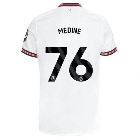 Kandiny Kinder Jethro Medine #76 Weiß Auswärtstrikot Trikot 2023/24 T-Shirt