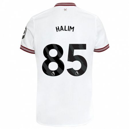 Kandiny Kinder Mehmet Halim #85 Weiß Auswärtstrikot Trikot 2023/24 T-Shirt