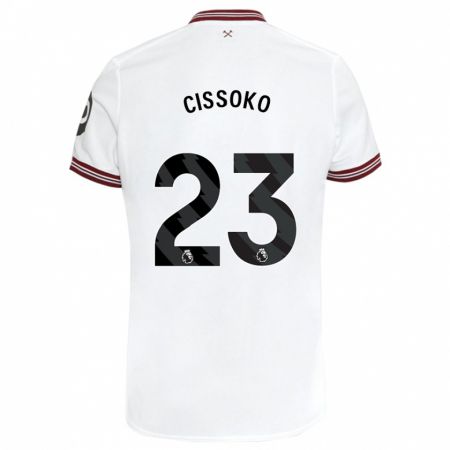 Kandiny Kinder Hawa Cissoko #23 Weiß Auswärtstrikot Trikot 2023/24 T-Shirt