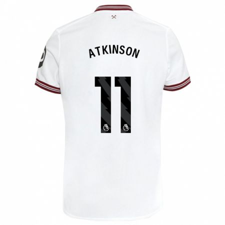 Kandiny Kinder Izzy Atkinson #11 Weiß Auswärtstrikot Trikot 2023/24 T-Shirt