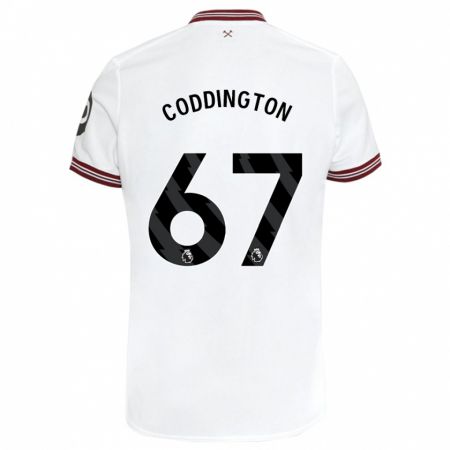 Kandiny Kinder Remy Coddington #67 Weiß Auswärtstrikot Trikot 2023/24 T-Shirt